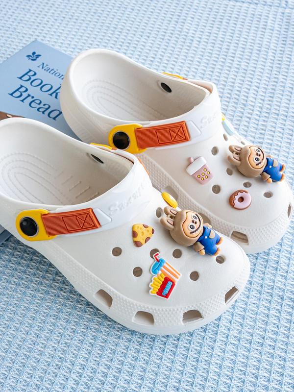 Women's Cute Cartoon Design Clogs, Casual Comfortable Breathable Clogs, Fashionable Shoes for Indoor & Outdoor Wear