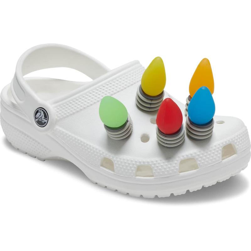 Crocs Jibbitz Holiday Lights Light Up Shoe Charms 5-Pack