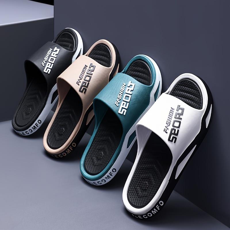 2025 Hot PVC Stylish and Comfortable Slippers, Simple Platform Non-Slip Slippers, Suitable for Couples to Wear at Home, plus Size Slippers