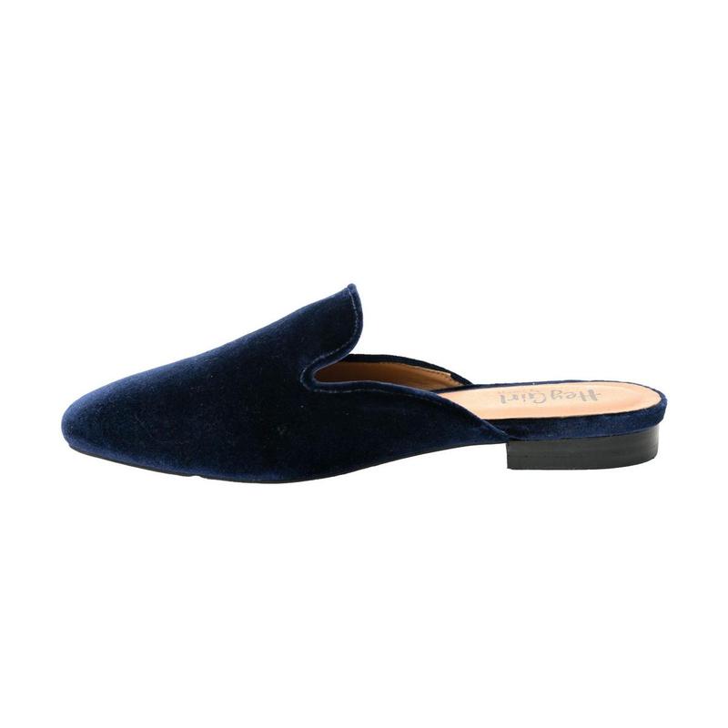 CORKYS SPOTLIGHT FLAT SLIP-ON - NAVY VELVET