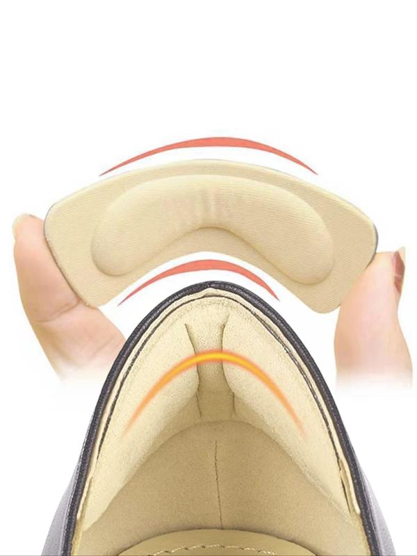 5 Pairs Moon-shaped Heel Cushions, Anti-slip Comfortable Shoes Accessory, Anti-wear Shoe Insoles