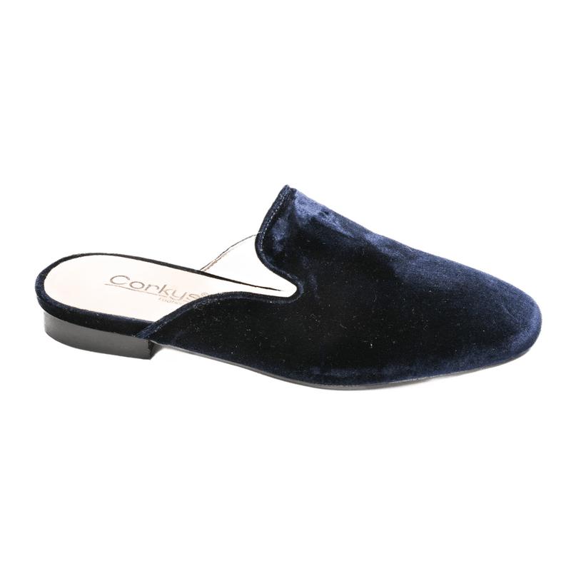 CORKYS SPOTLIGHT FLAT SLIP-ON - NAVY VELVET