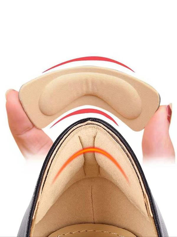 5 Pairs Moon-shaped Heel Cushions, Anti-slip Comfortable Shoes Accessory, Anti-wear Shoe Insoles