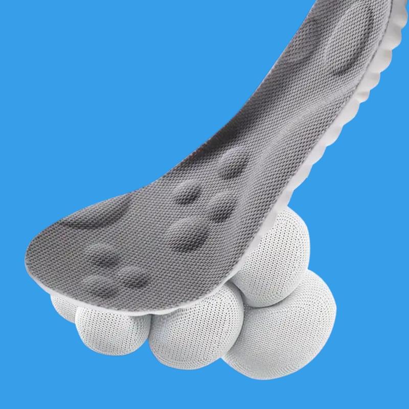 Soft Elastic Breathable Sports Insoles, 1 Pair - Sweat Absorbent and Lightweight - Non Tiring Feet - Christmas Gifts - Footwear, Bedroom