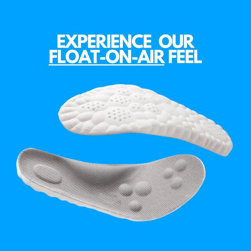 Soft Elastic Breathable Sports Insoles, 1 Pair - Sweat Absorbent and Lightweight - Non Tiring Feet - Christmas Gifts - Footwear, Bedroom