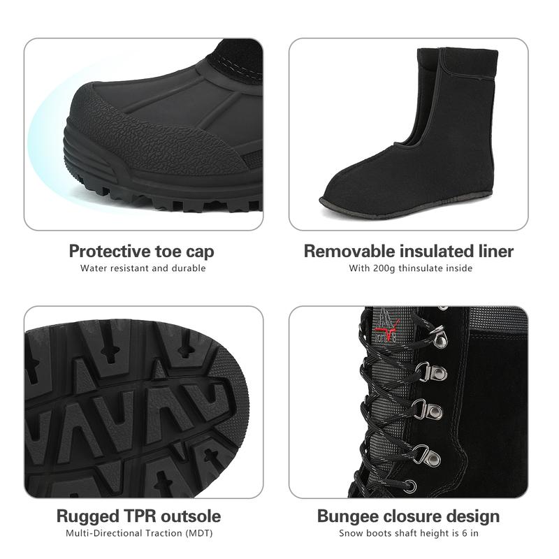 Men's Insulated Waterproof Snow Boots