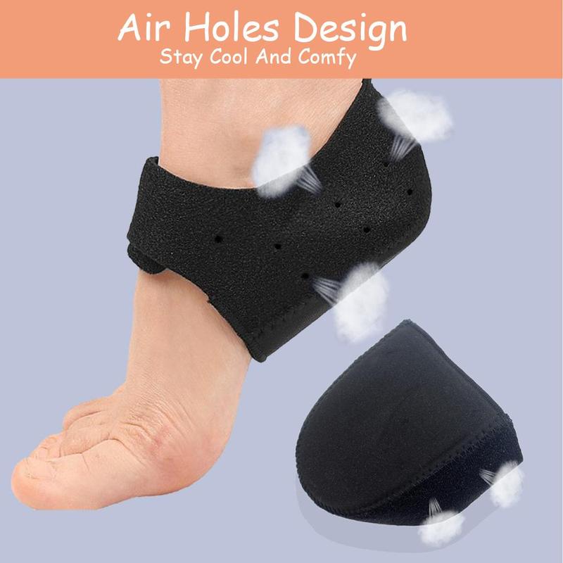 Heel Cushion, 2 Counts set Comfortable Heel Protector, Breathable Heel Pad, Soft Foot Care Tool for Women & Men Daily Use