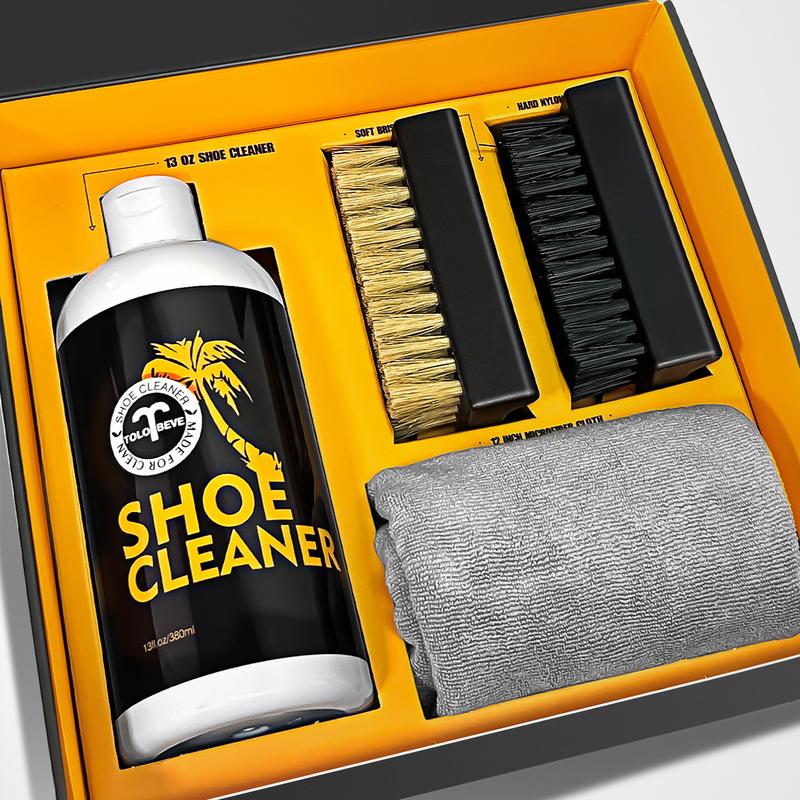 Tolobeve 13Oz Shoe Cleaner Kit, White Shoe Cleaner Sneakers Kit, Sneaker Cleaning Kit, Shoe Cleaning Kit for White Shoes,Suede Shoe,Tennis Shoe,Leather,Canvas