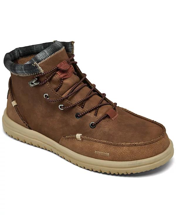 Hey Dude Men's Bradley Classic Casual Boots Comfort Shoe Closed Fashion Bedroom Footwear Walking Shoes