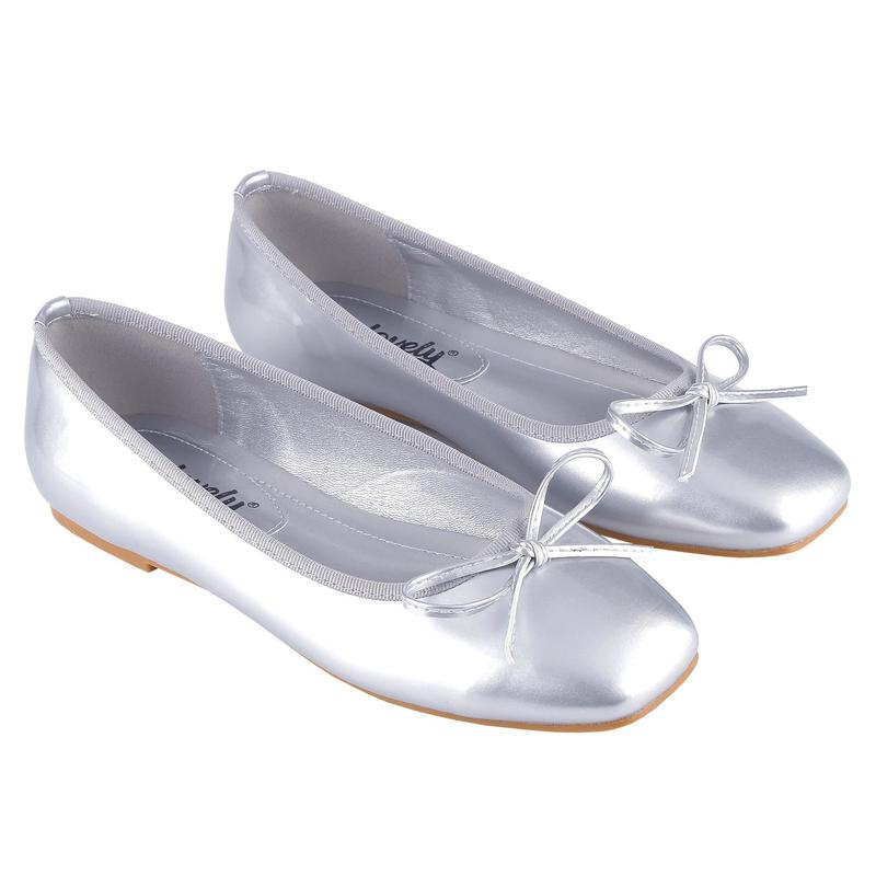 [6 Colors, Size 6-11] Butterfly Decorative Square Head Ballet Mary Jane Flats, Classic Fashion Ballet Flats for Everyday Leisure and Work ballet flats