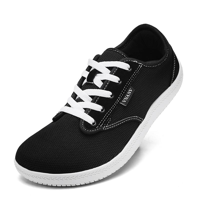 VNANV 2024 New Christmas Gift Low Top Simple Sneakers wide width shoes Autumn Refreshing Daily Life Comfortable Flat Name Brand Walking Shoes Slip Resistant Lace Up Casual barefoot release