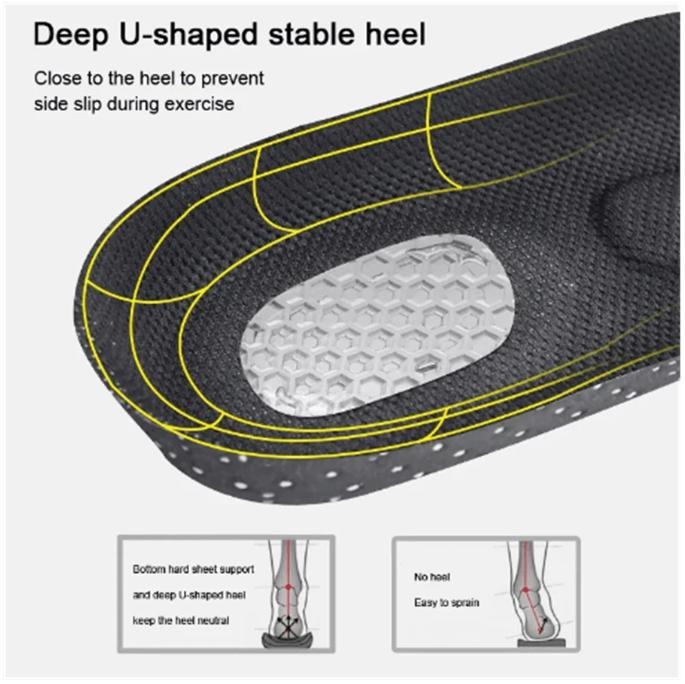 Orthopedic Insoles For Man Women Memory Foam Cushion Gel Insole Silicone Arch Support Pads Sport Shoe Pad Soft Running Insert