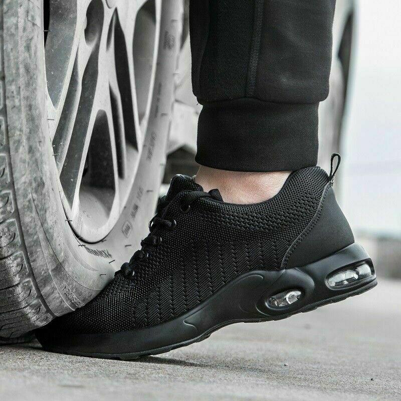 Steel Toe Shoes Men Slip Resistant Work Safety Sneakers Lightweight Comfortable