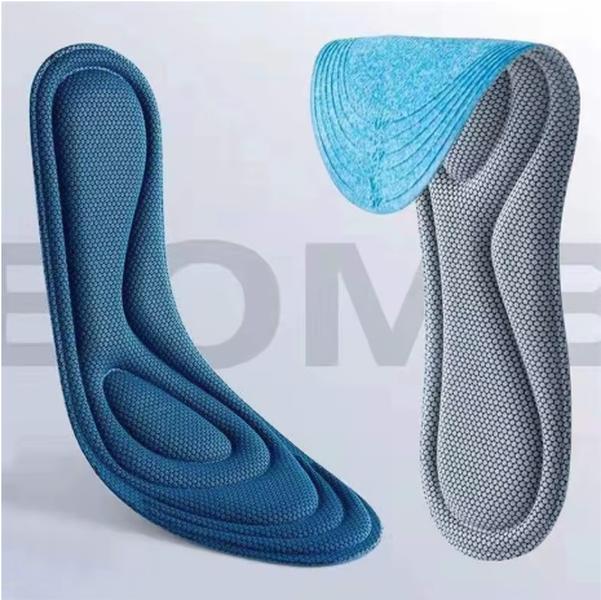 2pcs Soft Memory Foam Orthopedic Insoles For Shoes Antibacterial Deodorization Sweat Absorption Insert Sport Shoes Running Pads