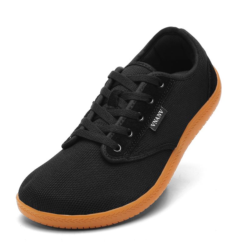 VNANV 2024 New Christmas Gift Low Top Simple Sneakers wide width shoes Autumn Refreshing Daily Life Comfortable Flat Name Brand Walking Shoes Slip Resistant Lace Up Casual barefoot release