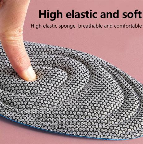 2pcs Soft Memory Foam Orthopedic Insoles For Shoes Antibacterial Deodorization Sweat Absorption Insert Sport Shoes Running Pads