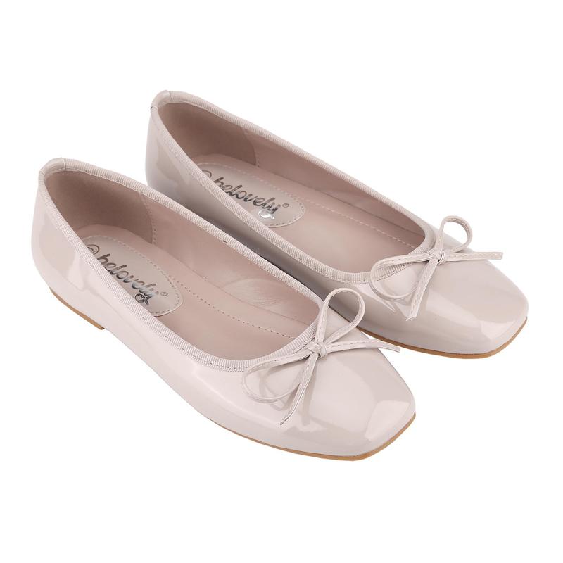 [6 Colors, Size 6-11] Butterfly Decorative Square Head Ballet Mary Jane Flats, Classic Fashion Ballet Flats for Everyday Leisure and Work ballet flats