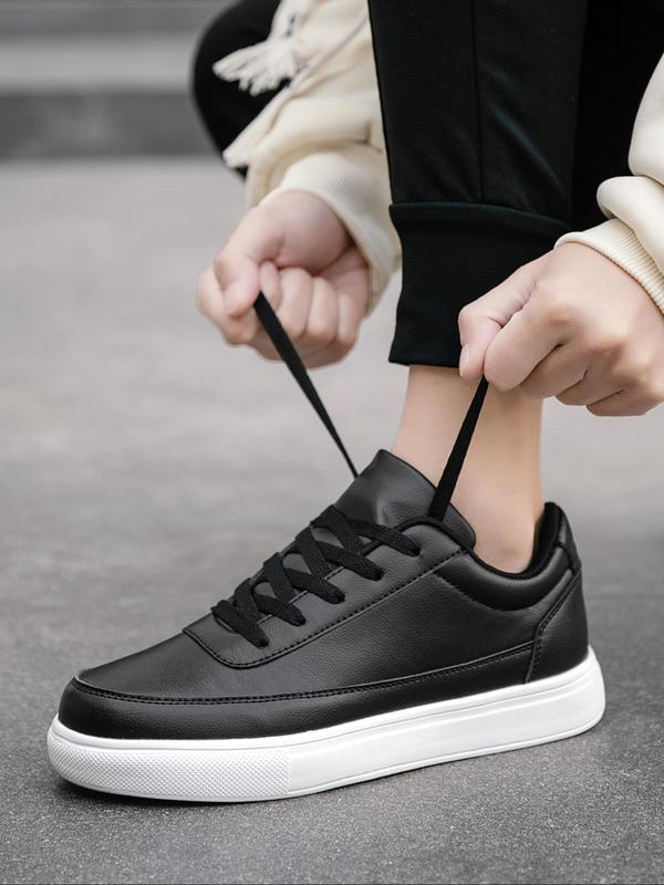 Men's Fashionable Lace Up Low Top Sneakers, Casual Comfortable Breathable Sports Skate Shoes for Men, Male All-match Round Toe  Fall Shoes  for Daily Wear