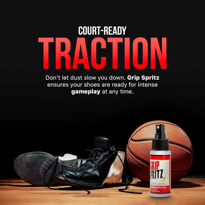 Grip Spritz - Basketball Shoe Grip Spray - Improve Sole Traction & Court Grip - Rejuvenate & Elongate Sneaker Life - Anti Slip Grip & Performance Enhancer