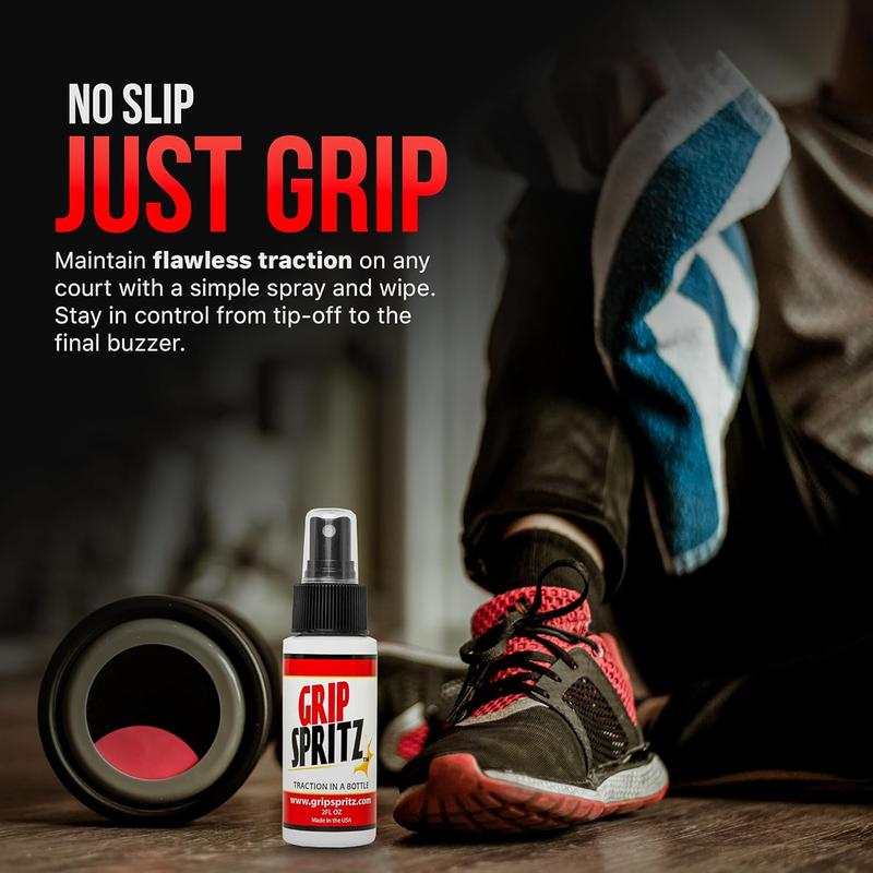 Grip Spritz - Basketball Shoe Grip Spray - Improve Sole Traction & Court Grip - Rejuvenate & Elongate Sneaker Life - Anti Slip Grip & Performance Enhancer