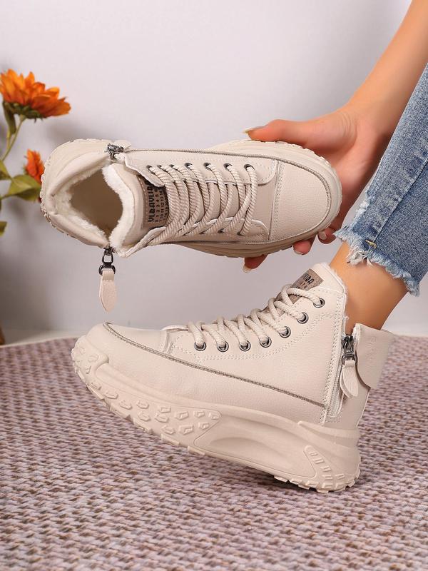 Fashionable Round Toe Platform Casual Shoes, Casual Comfortable Shoes for Daily Wear, Female All-match Shoes for Daily Wear