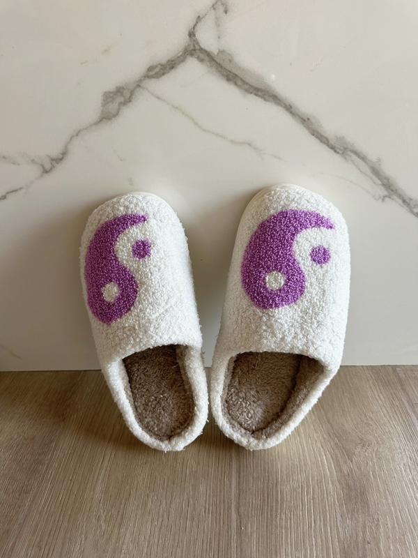 Whale Drift Comfort House Slippers for Couples, Warm Winter House Slippers