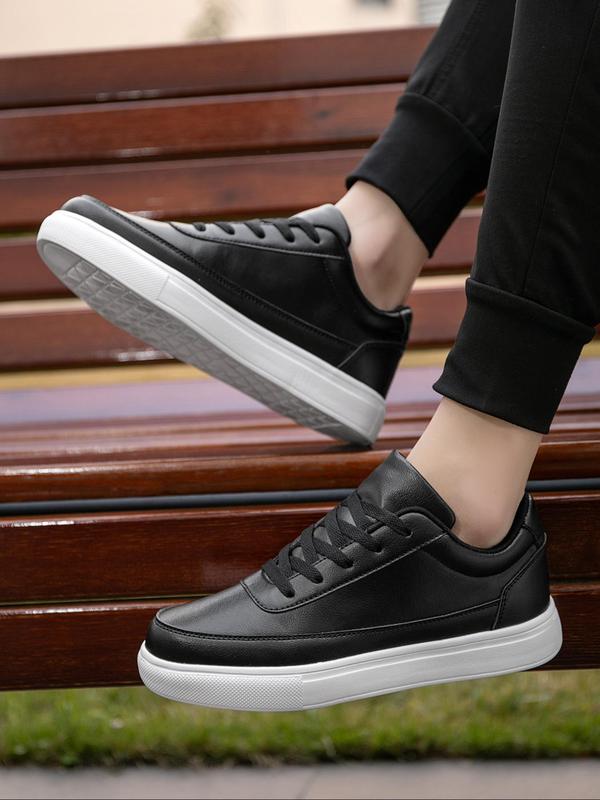 Men's Fashionable Lace Up Low Top Sneakers, Casual Comfortable Breathable Sports Skate Shoes for Men, Male All-match Round Toe  Fall Shoes  for Daily Wear