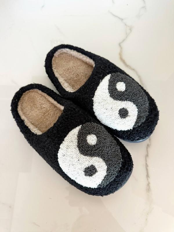 Whale Drift Comfort House Slippers for Couples, Warm Winter House Slippers